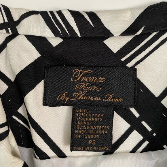 Trenz Petite by Theresa Renz collar with lapels Blazer jacket women’s size PS - Picture 9 of 12